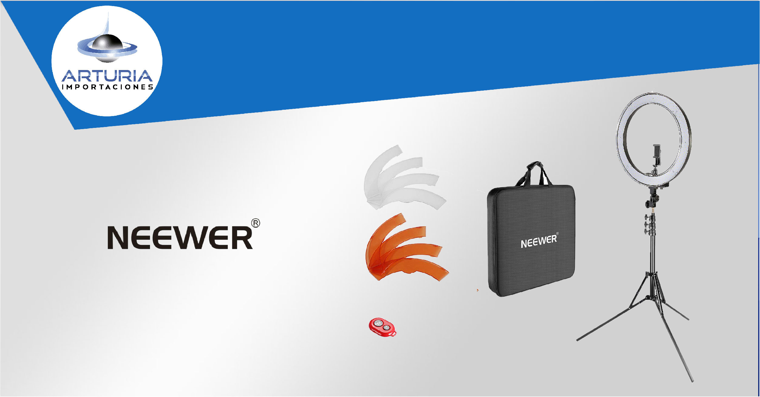  Neewer - Kit de aro de luz : Electrónica