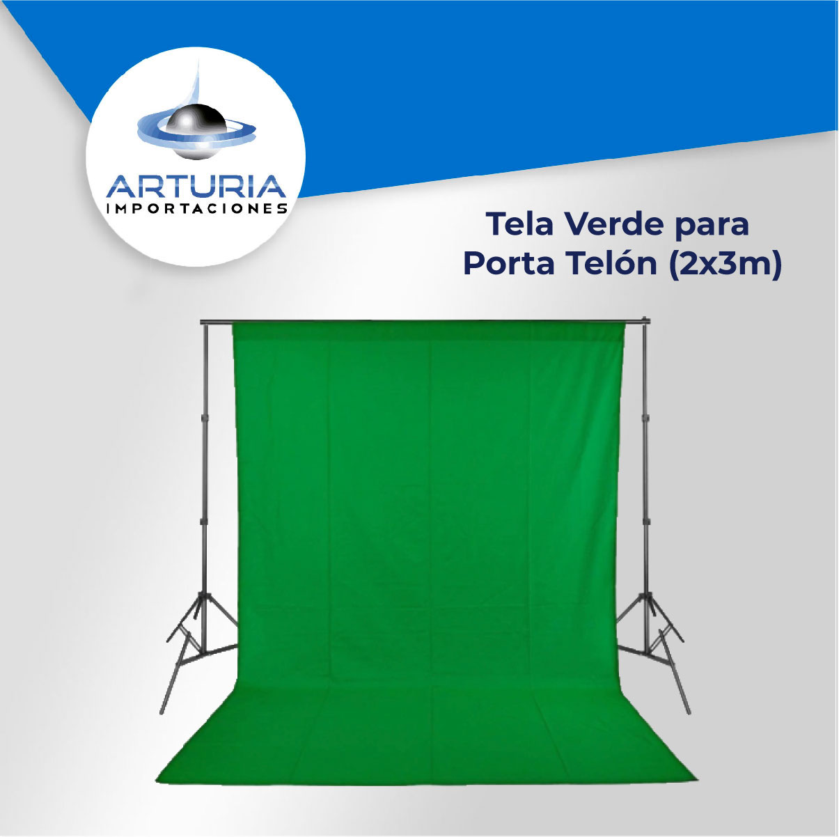 Tela Negra para Porta Telón (2x3m) - Importaciones Arturia