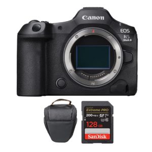 Canon EOS R5 Mark II  Cámara Mirrorless Solo Cuerpo + Memoria 128Gb de 200Mb/s + Bolso