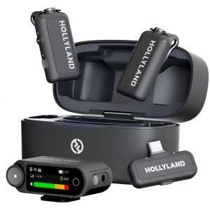 Hollyland LARK MAX 2 Combo - Micrófono Inalámbrico (2TX + 1RX)