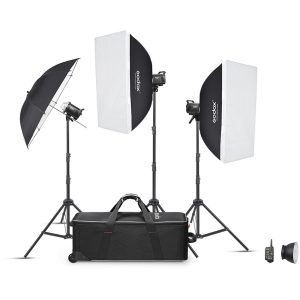 Kit GODOX MS300V-D con 3 Flash