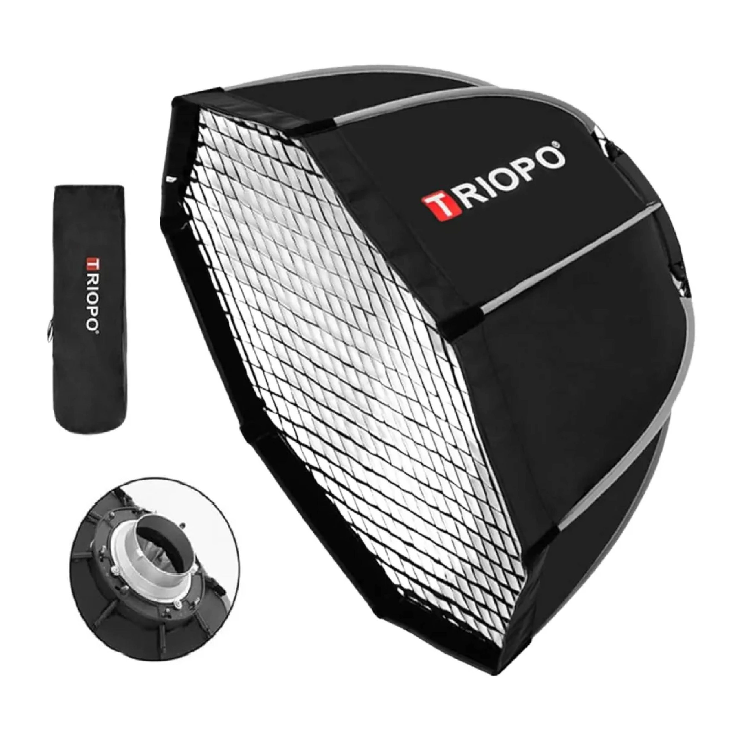 Softbox Triopo K2 de Armado Rápido con Grid – 55 cm