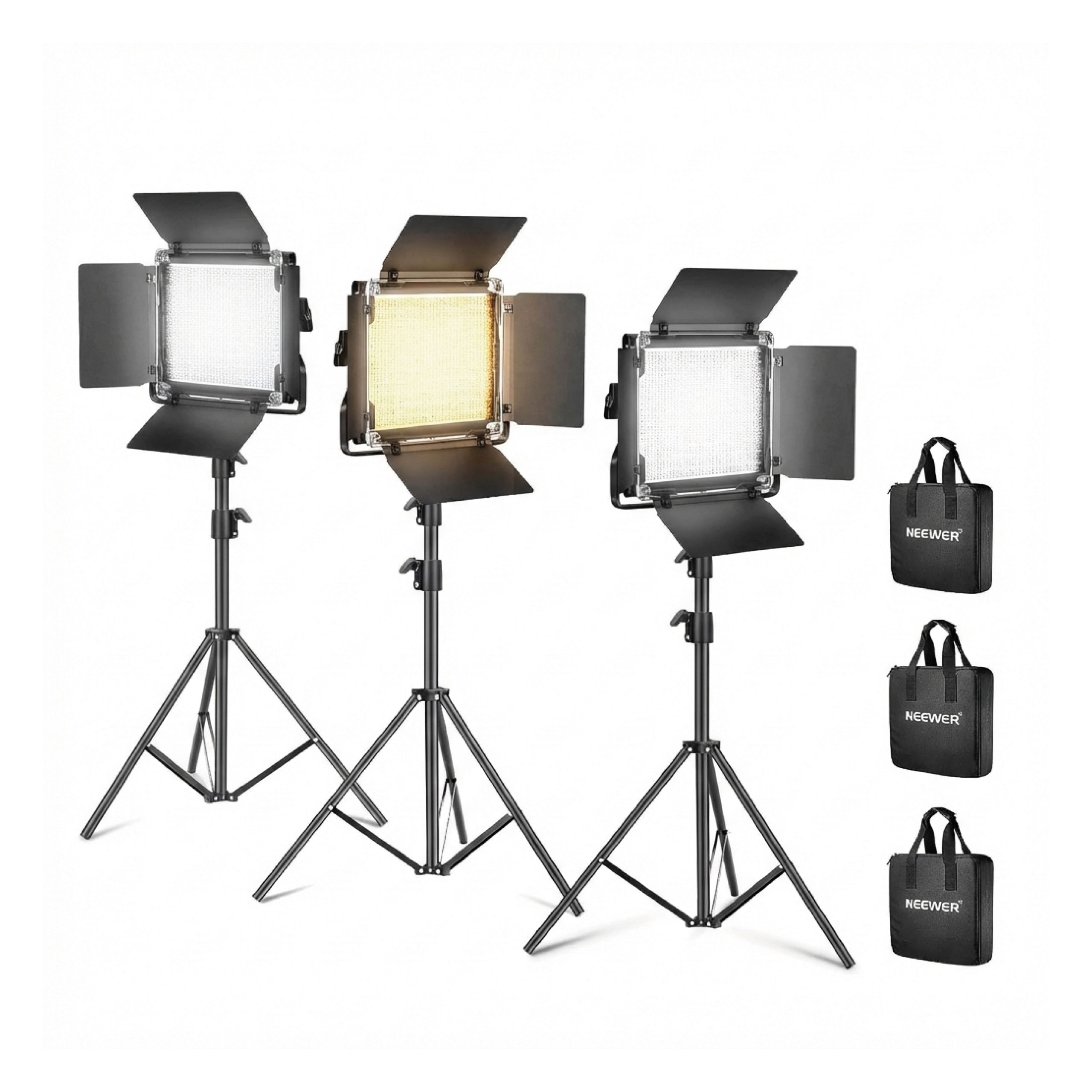 Kit de Iluminación LED Neewer 660 Bicolor – 3 Luces