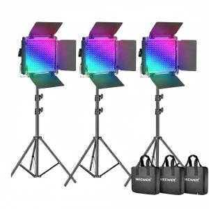 Kit de Iluminación LED Neewer 1200 RGB – 3 Luces