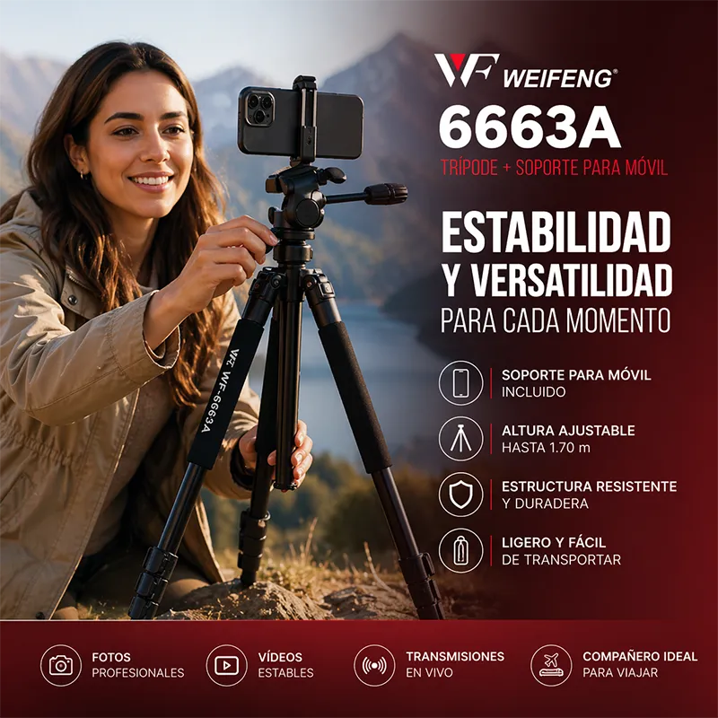 Tripode con soporte para movil
