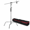 C-Stand Trípode con Brazo Jirafa de Acero Inoxidable + Estuche