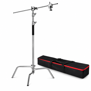 C-Stand Trípode con Brazo Jirafa de Acero Inoxidable + Estuche