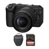 Cámara Canon EOS R6 V Mirrorless con Lente 20-50 mm f/4 + Memoria 128Gb de 200Mb/s + Bolso