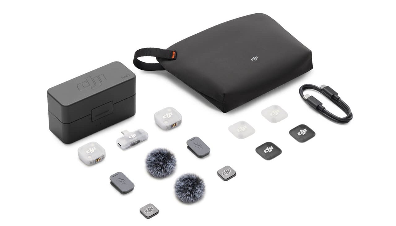DJI Mic Mini 2 (2 Tx + 1 Rx Móvil) Micrófono Inalámbrico para Celular Con estuche de Carga
