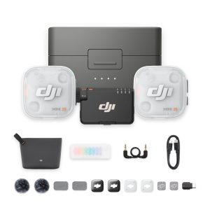 DJI Mic Mini 2S (2 Tx + 1 Rx) Micrófono Inalámbrico Con estuche de Carga